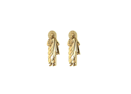 Gold Plated Saint Jude Earring